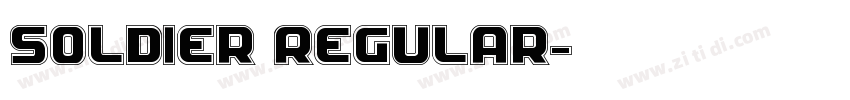 Soldier Regular字体转换